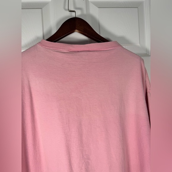 Vintage B.U.M Equipment Causal Oversized Bubble Gum Pink T-Shirt Women Sz Medium - Picture 6 of 6